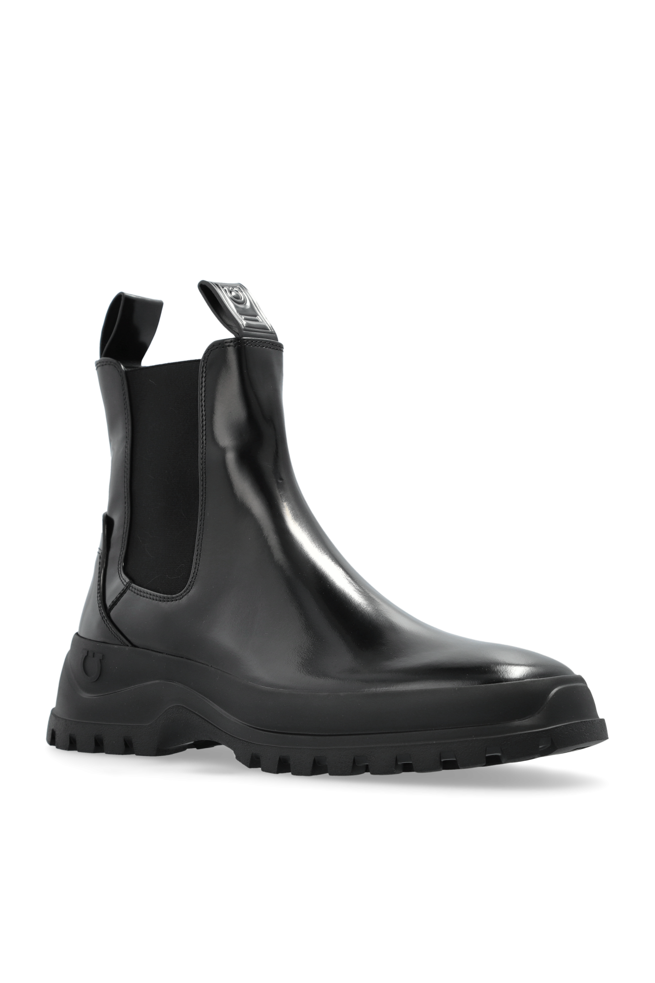 ブーツその他 FERRAGAMO BOOTS (01I830776772 NERO) FERRAGAMO Leather Chelsea boots 'Bossons' | Men's Shoes | Vitkac